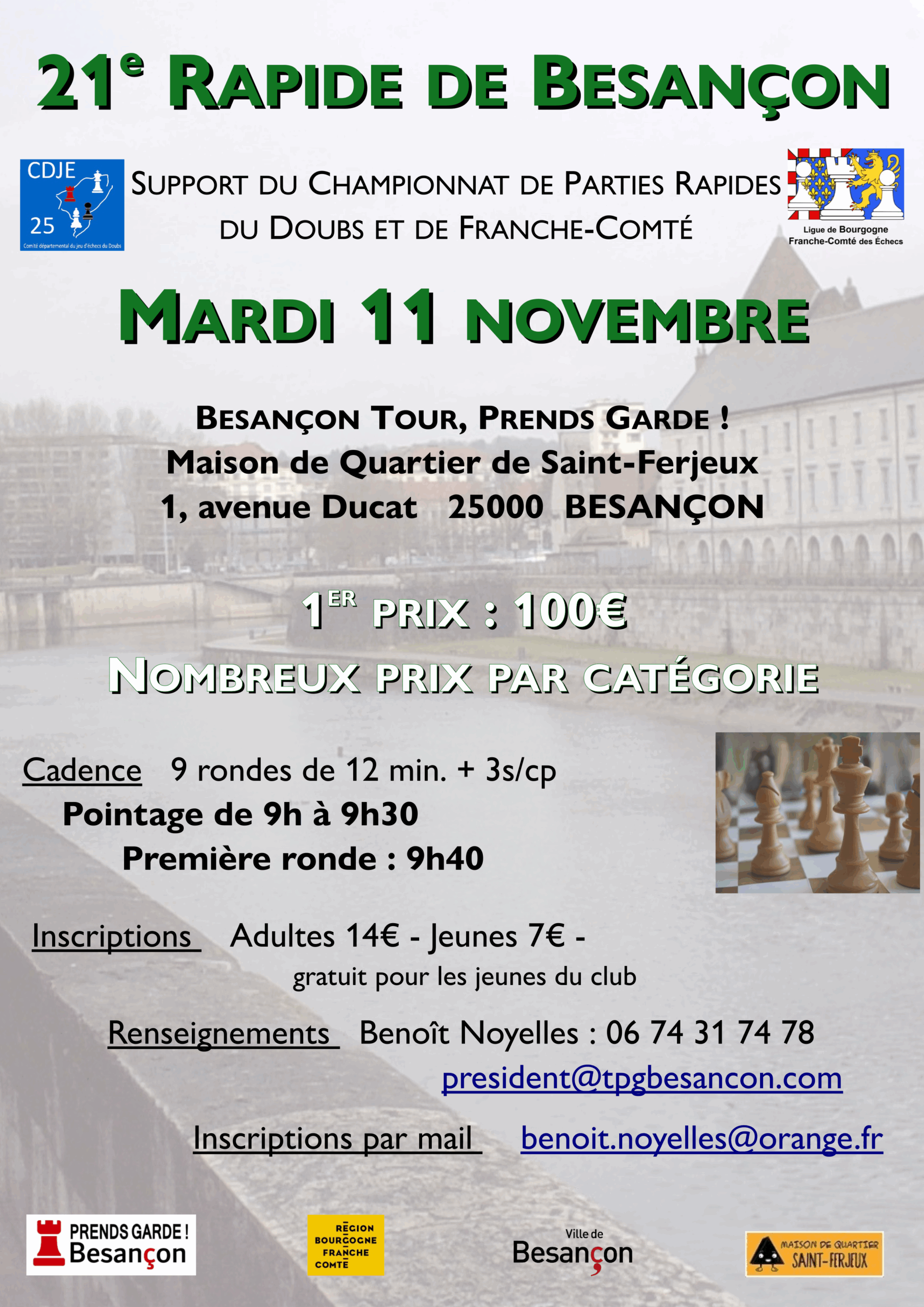 21ème Rapide de Besançon @ Maison de Quartier de Saint-Ferjeux